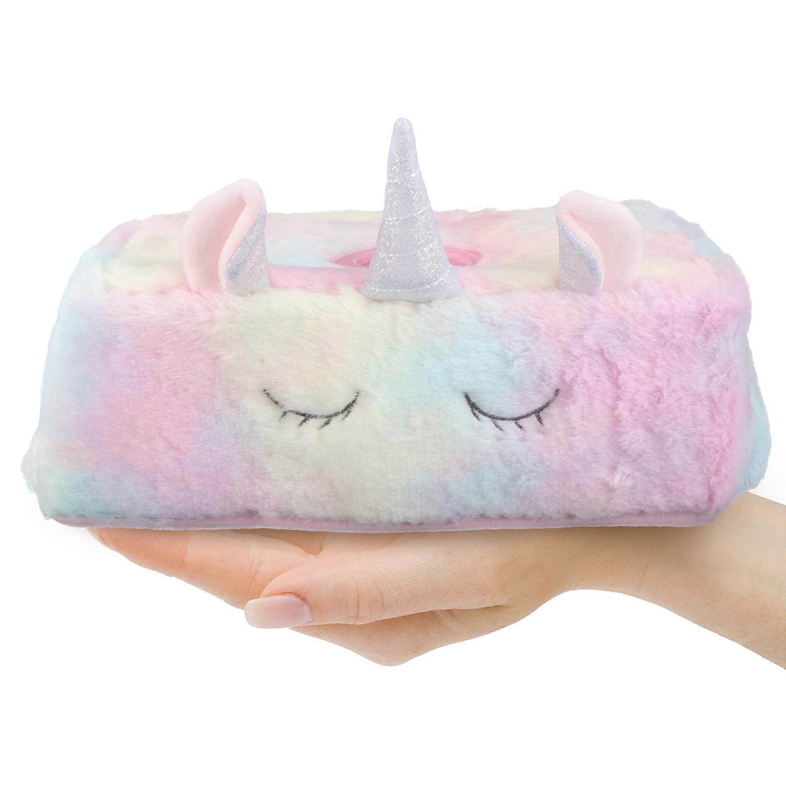 Pink Plush Napkin Holder for Storage 1Pcs Tissue Box Container