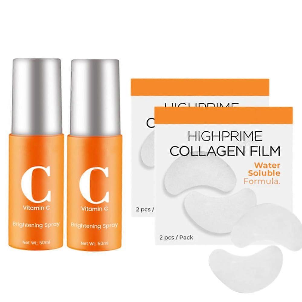 Korean Soluble Collagen Face Mask 2 Sets for Deep Hydration and Smoothing Fine Lines