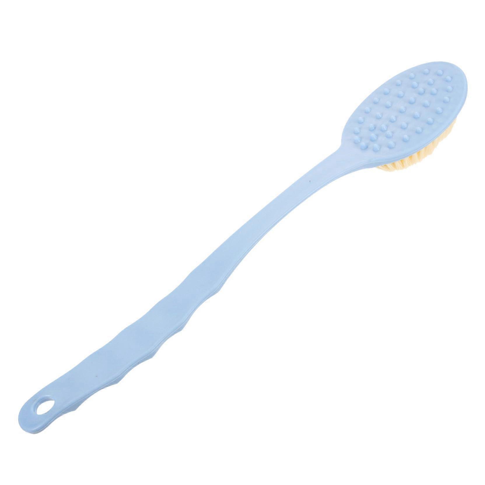 Body Scrub Brush with Long Handle, Medium Bristles Back Scrubber for Bath and Shower