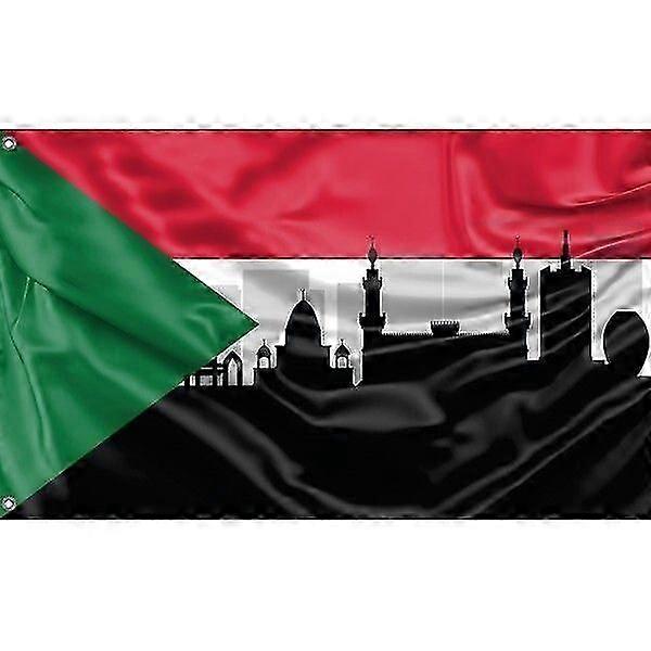 Flagge von Khartum Skyline