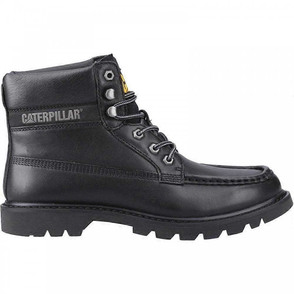 Men's CAT Lifestyle Colorado Moc Toe | Black Leather | Mens Traditional Work Style Boots