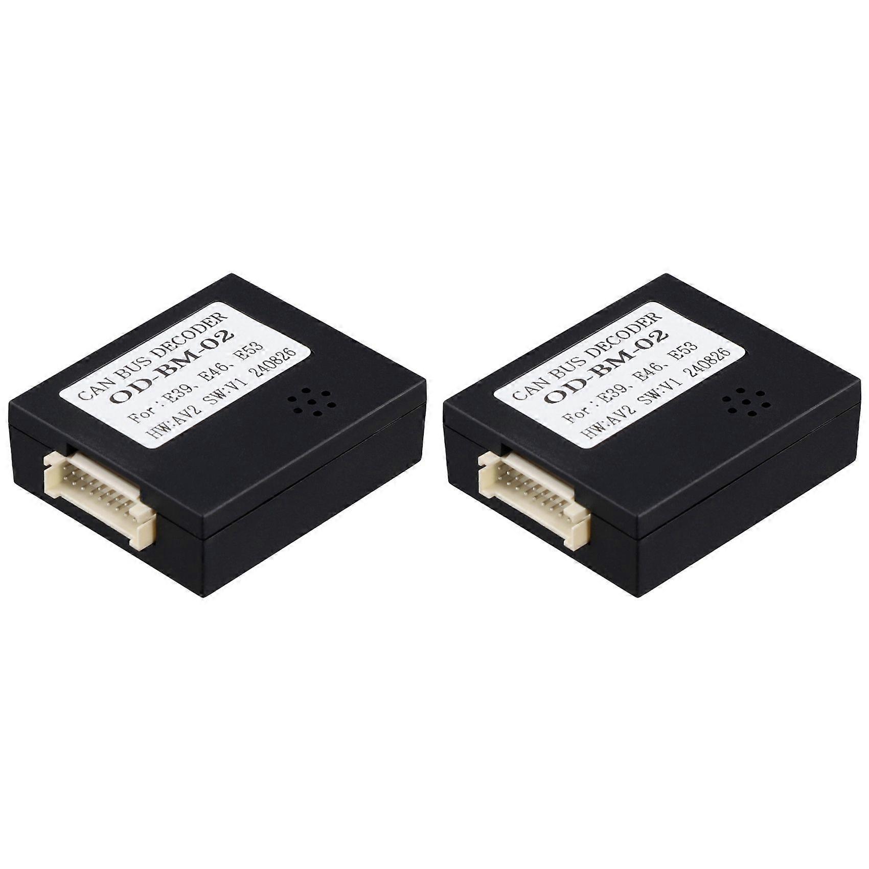 2X OD-BMW-02 Car Radio Canbus Box Protocol Box Decoder for BMW E39 E46 E53