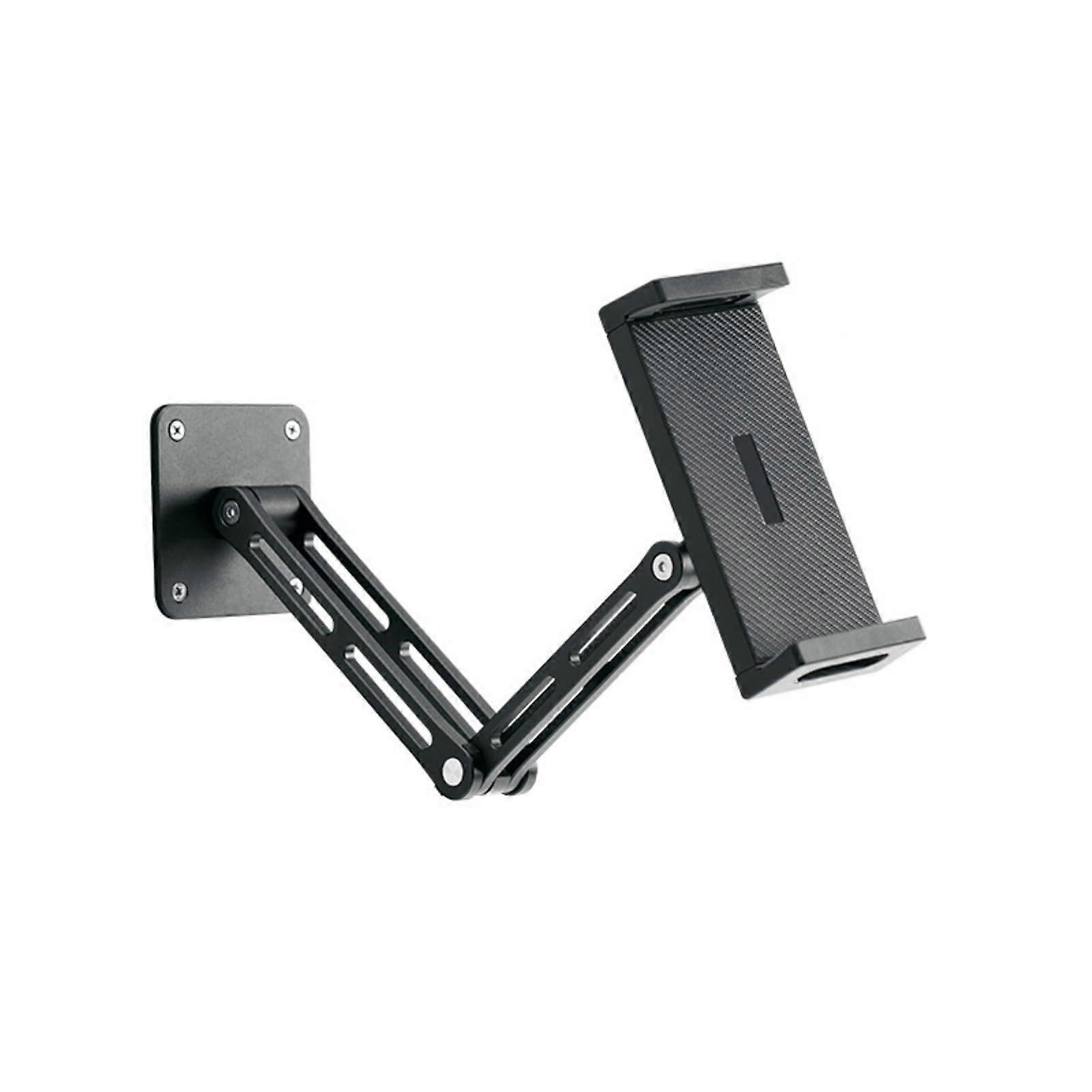 Wall Mount Phone Holder Adjustable Aluminum 27cm Extension for Tablets Bathroom Kitchen Use
