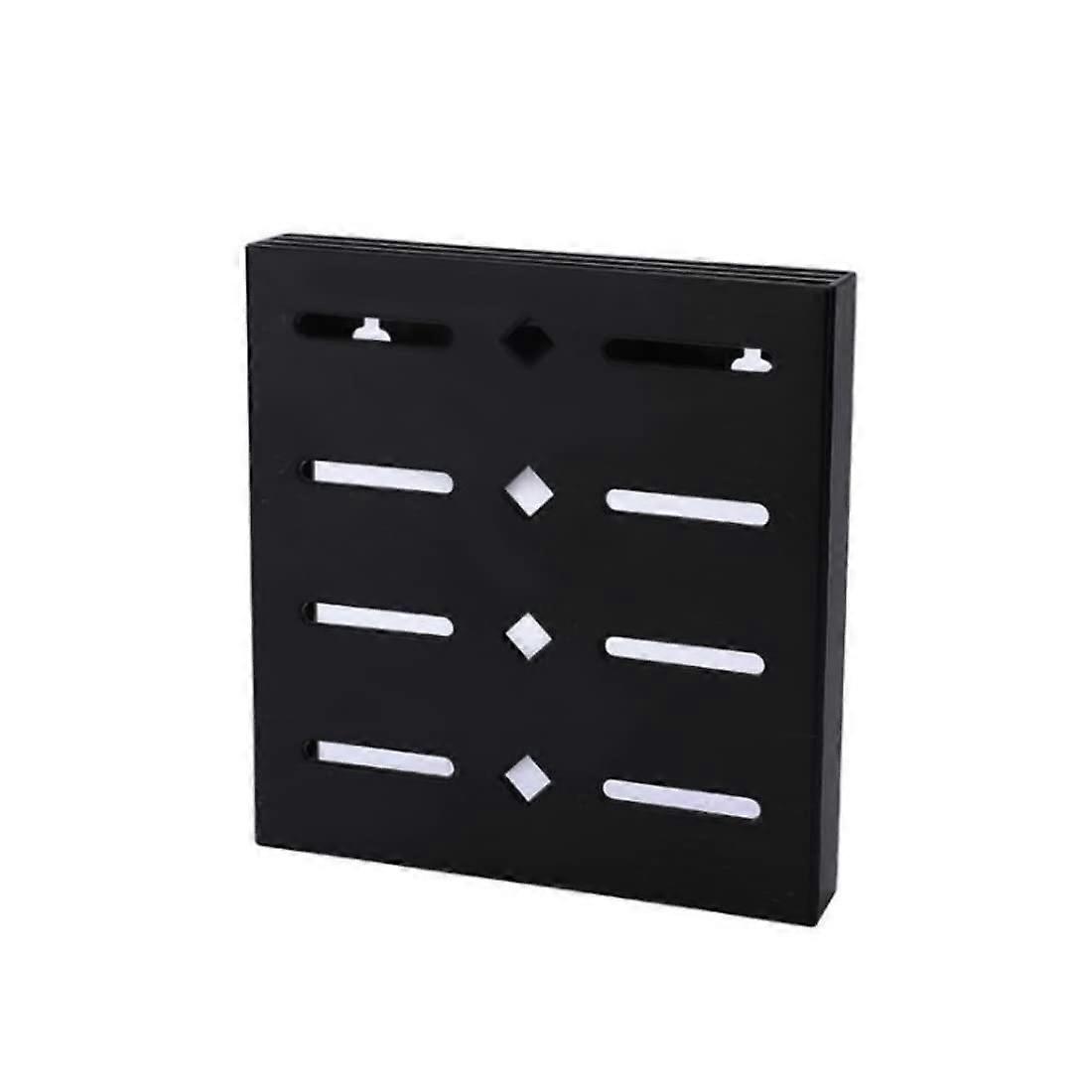 Kitchen Knife Holder and Knife Block Wall Mounted Plastic Rack Safe SpaceSaving Storage Black