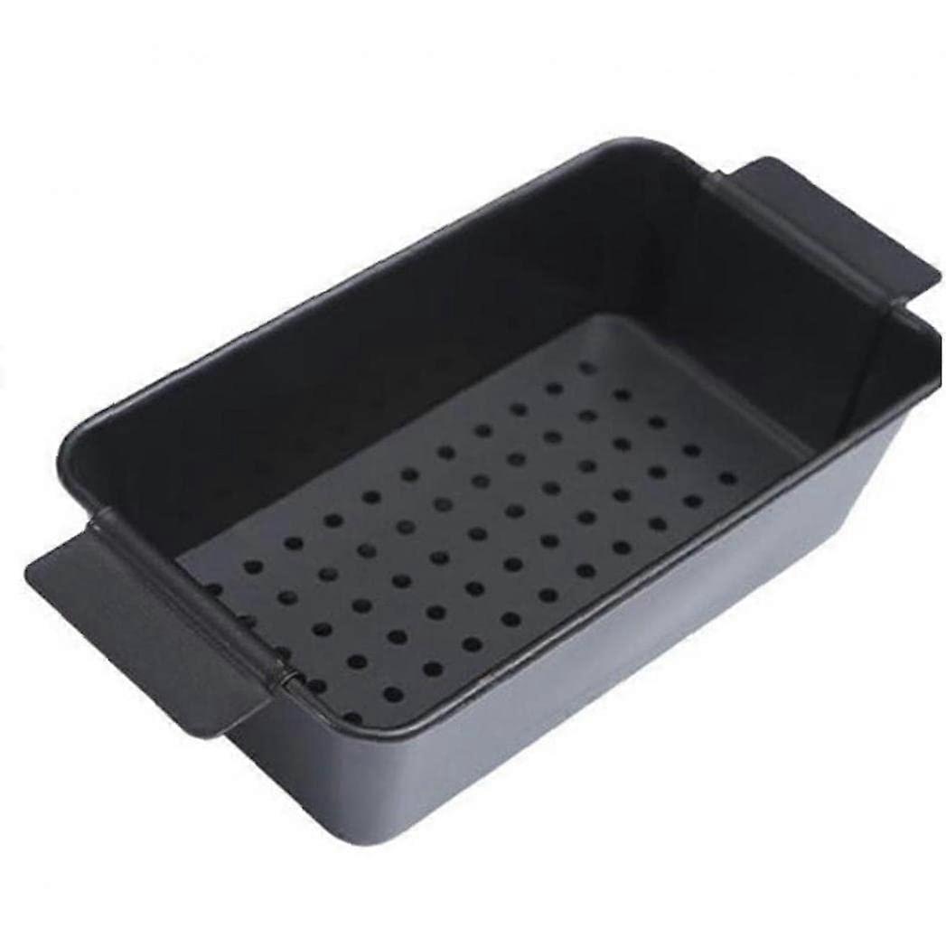 Nonstick Meatloaf Pan with Perforated Lifter Tray, Rectangular Carbon Steel Baking Pan OvenSafe