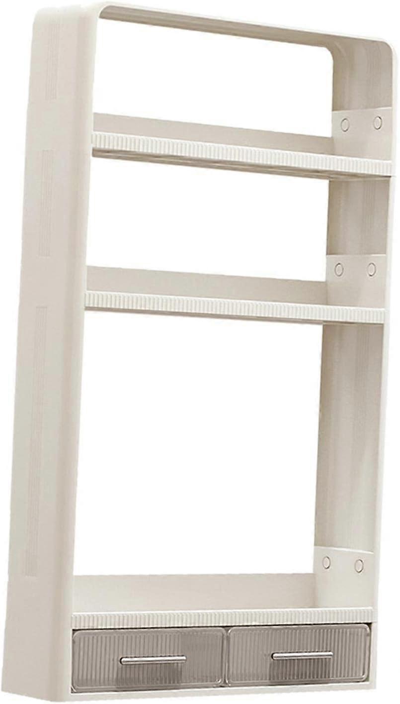Bathroom Wall Shelf 3 Tier Wall Mounted SpaceSaving Shower Storage Rack 40x10x67.5 cm