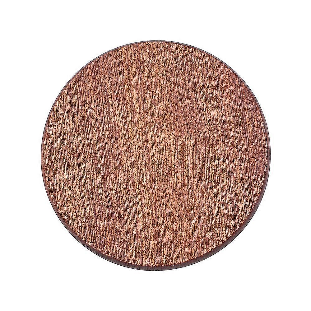1pc Sandalwood Cup Mats Round Coaster Chocolate 88mm