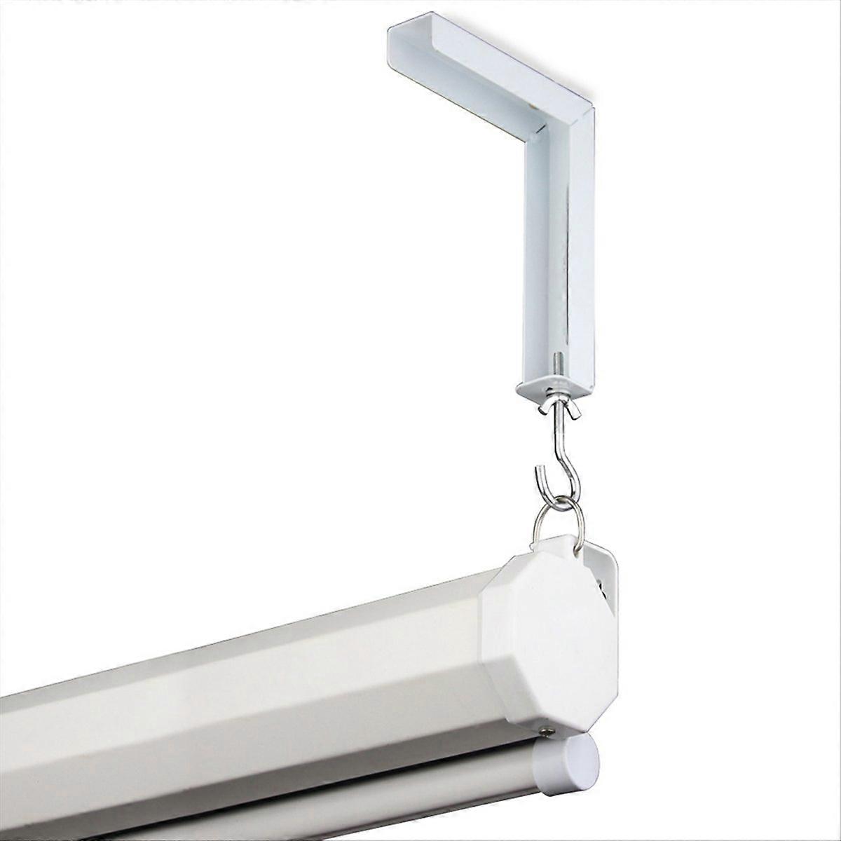 2Pcs Projector Curtain Hanger Projector Screen L-Bracket