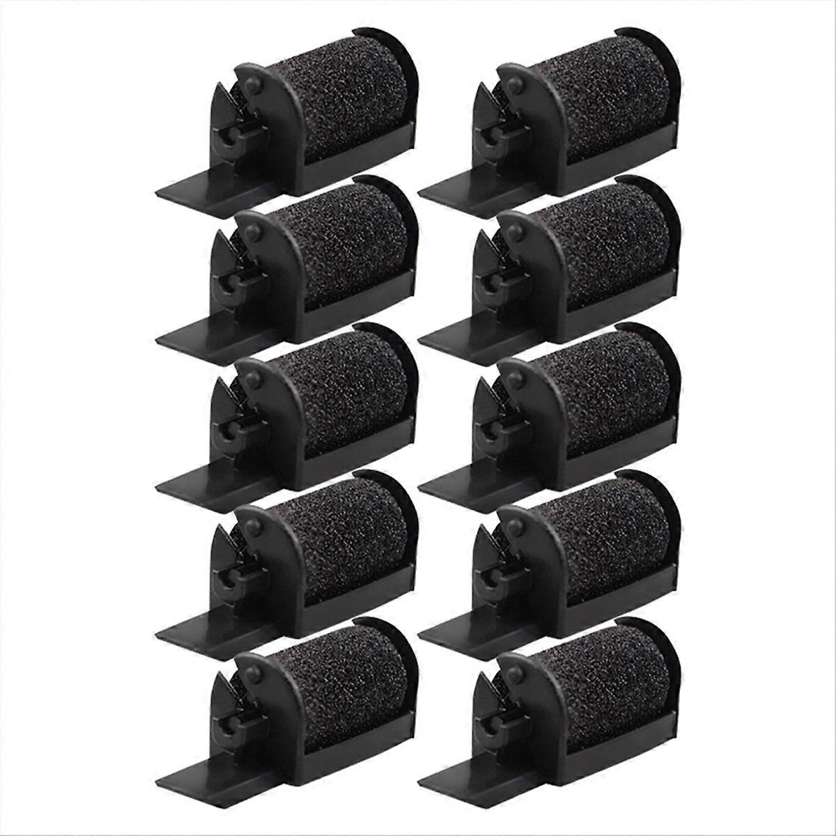 10Pcs IR40 Calculator Printer Ribbons Black Ink Roller Printer Ribbon