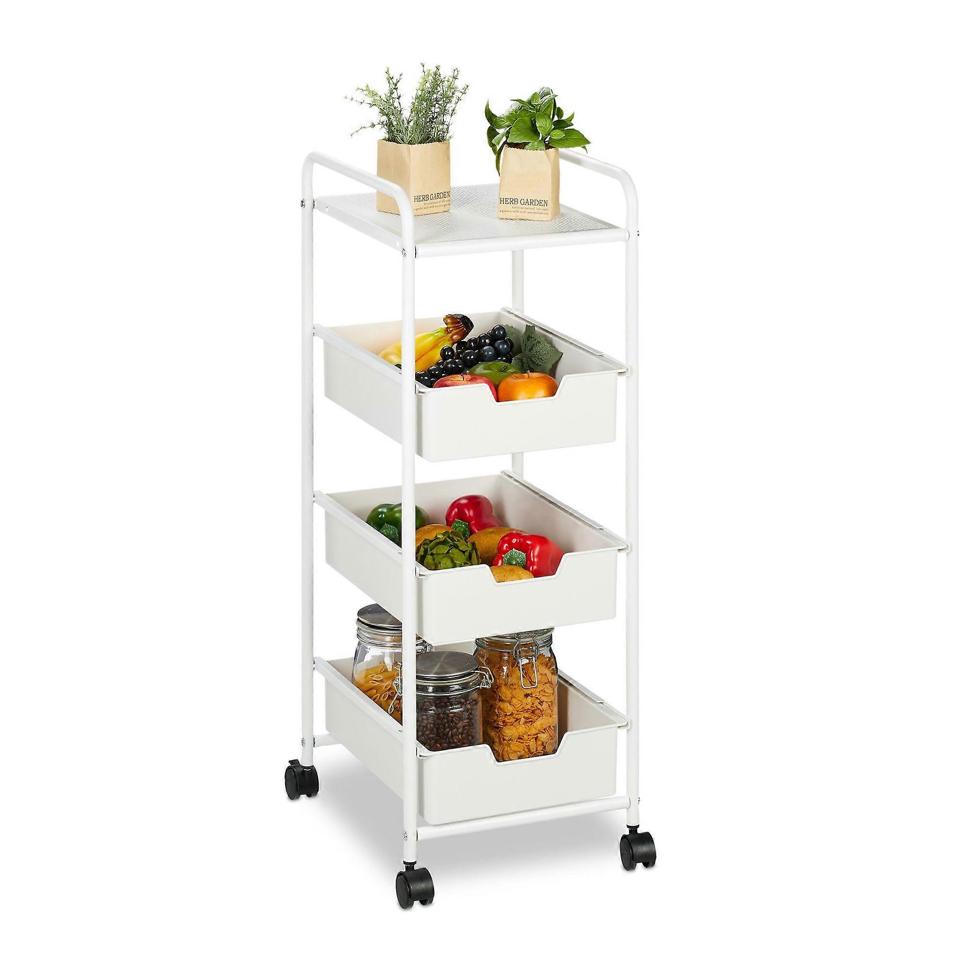 3-level trolley with shelf
