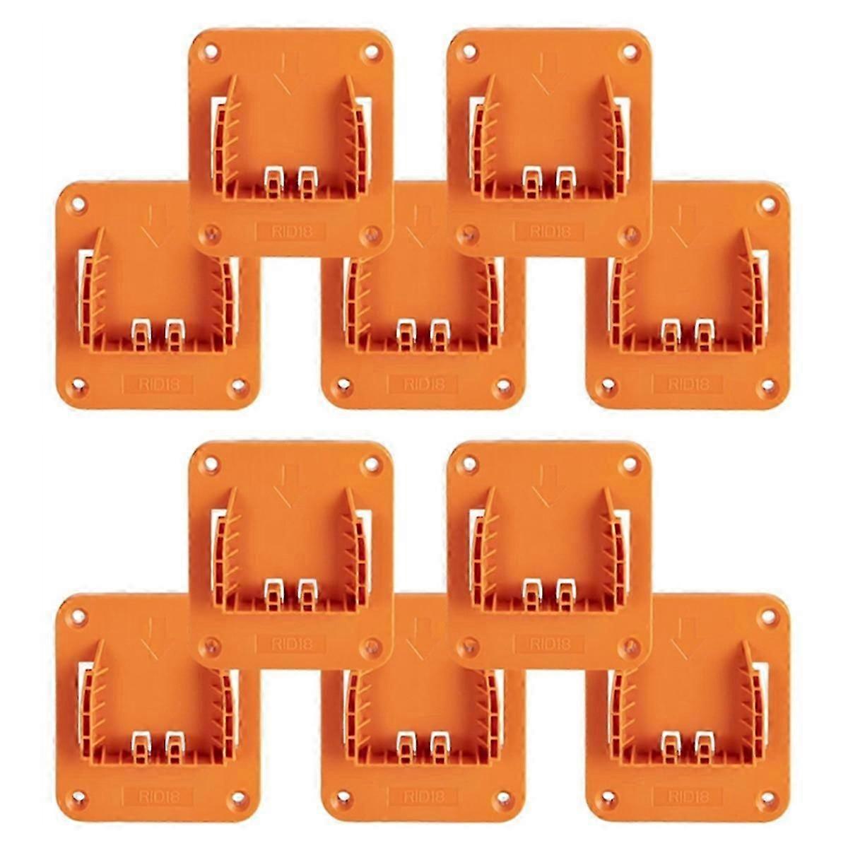 10pcs Tool Holder Mount for 18V Power Tool Mounting Base Wall Mounting Bracket Storage with 20 Screw