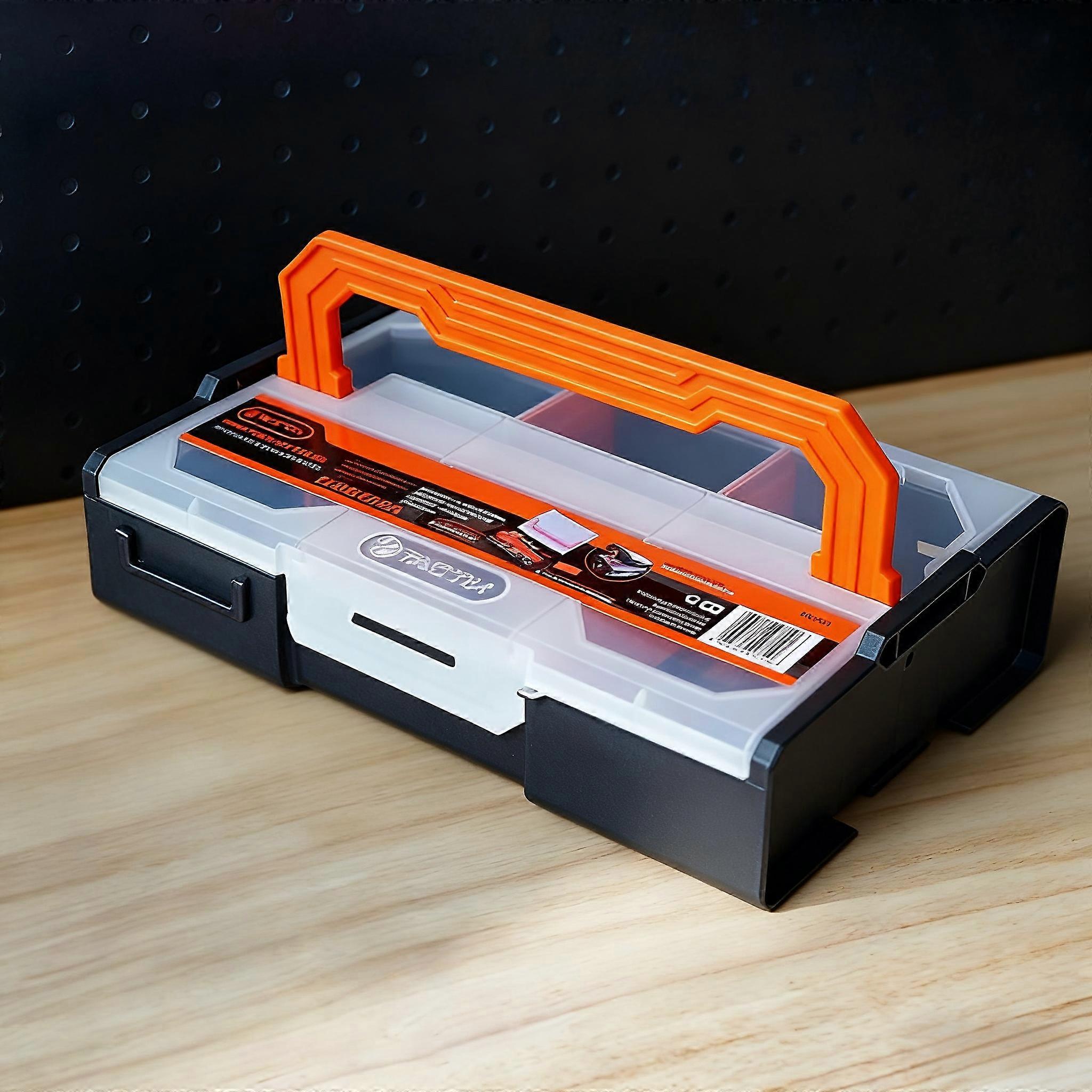 Small Parts Stackable Organizer Case Electronic Component Storage Divided Box Workshop Easy Transport Nonslip Tool Storage Box