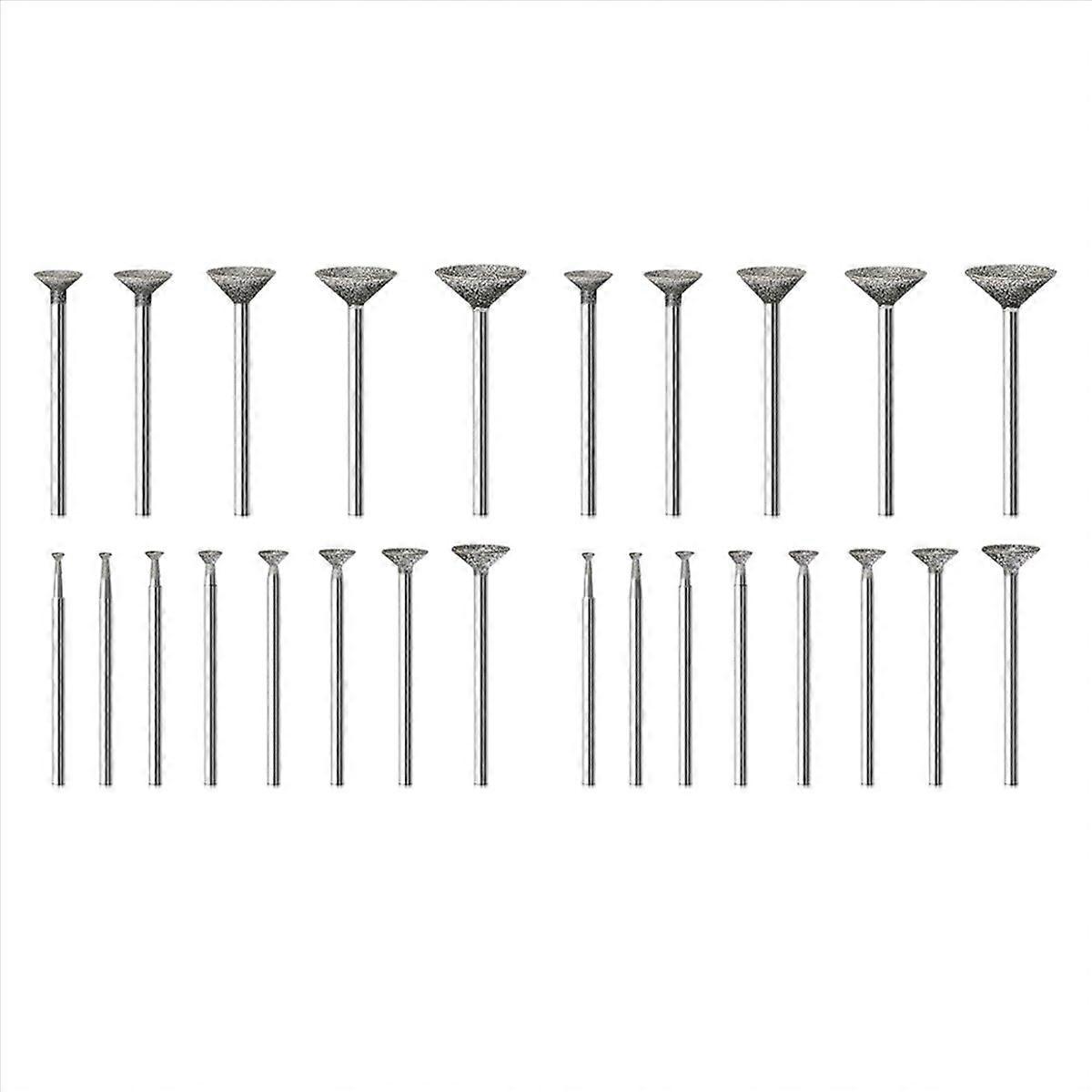 Stone Carving Set Diamond Burr Bits Compatible with for 