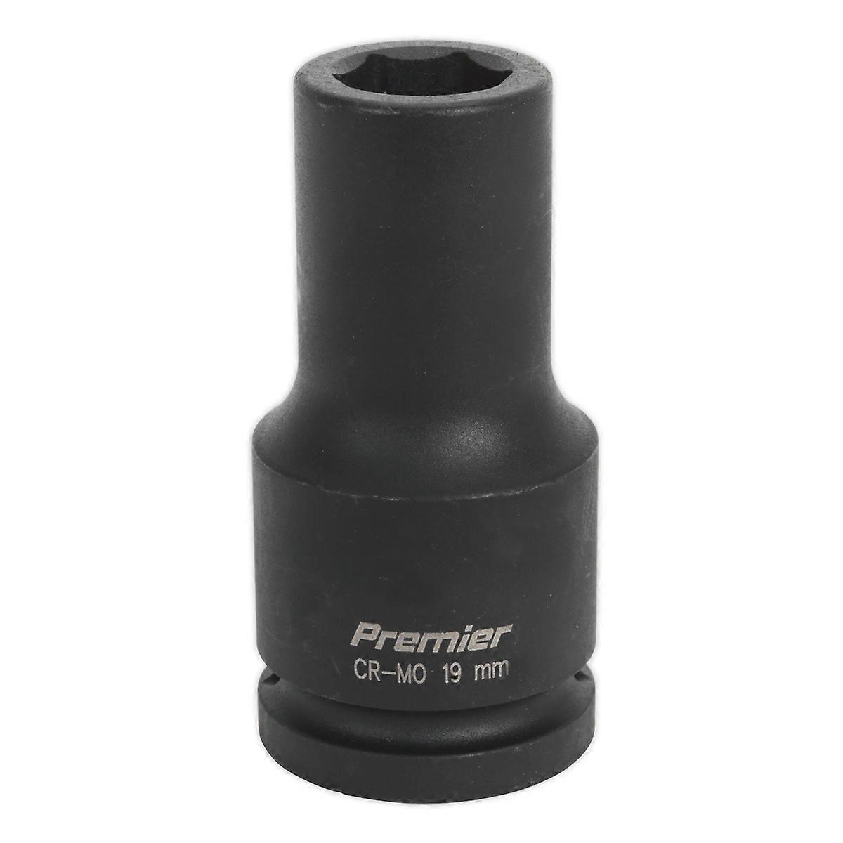 Sealey Is3419D Impact Socket 19Mm Deep 3/4In Sq Drive