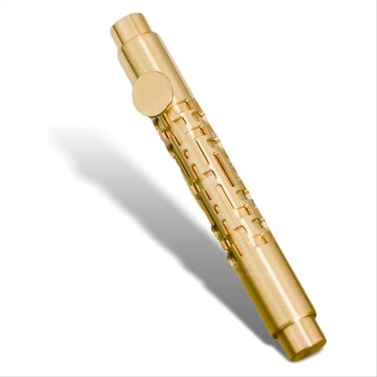 Mini Brass Pocket Pen with 4 Refills Set 6
