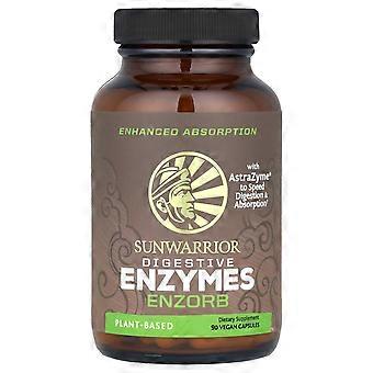 Sunwarrior, Enzimas Digestivas Enzorb, 90 Cápsulas Veganas