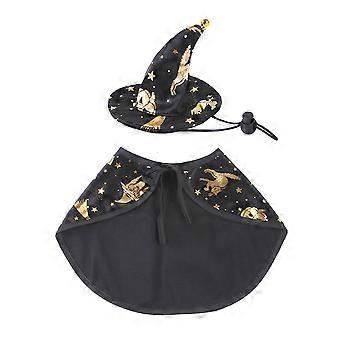 Halloween Cloak Hat Set for Cats and Dogs 6Sets Assorted Color
