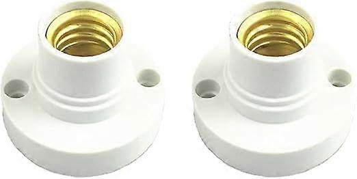 2Pcs E14 Mini Bulb Holder Screw Socket Plastic Lamp Base