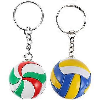 Volleybollnyckelringar Attraktiva hängande nyckelringar i legering 2-delat set