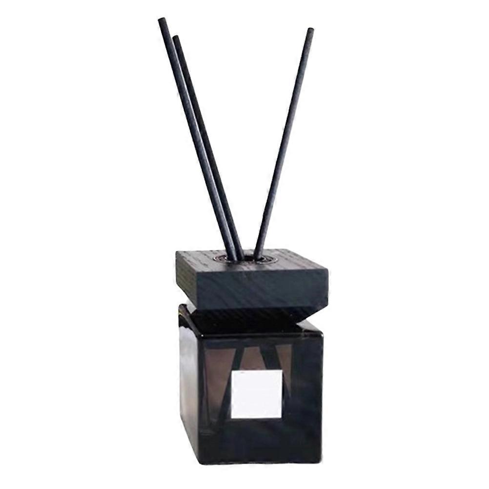 Aromatherapy Bottle Empty Glass Diffuser with Wood Lid 1Set for Decor