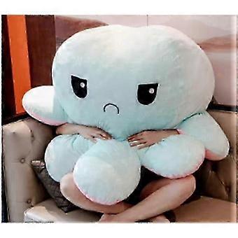 Flip Octopus Doll Large Double-sided Flip Mood Face Changing Doll Angry Decompression Plush Toy Birthday Gift Pink To Light Blue! Diameter 90cm (_tgz