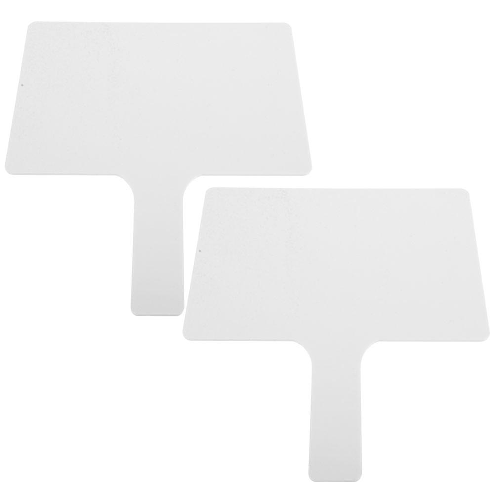 Answer Paddle Acrylic Handheld Double-Sided Whiteboard for Classroom 2Pcs