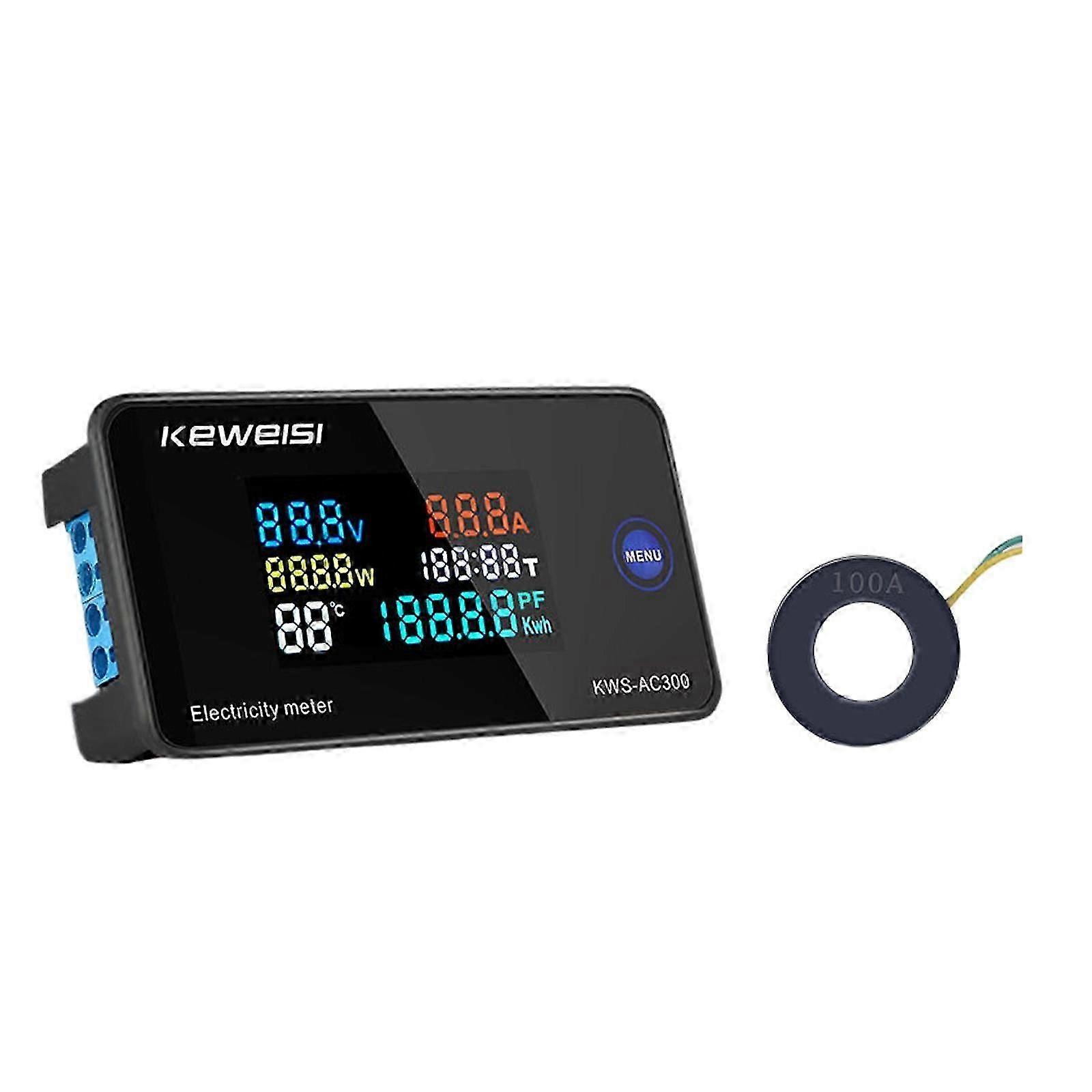 Electricity Meter power Voltmeter Watt Voltage Timing
