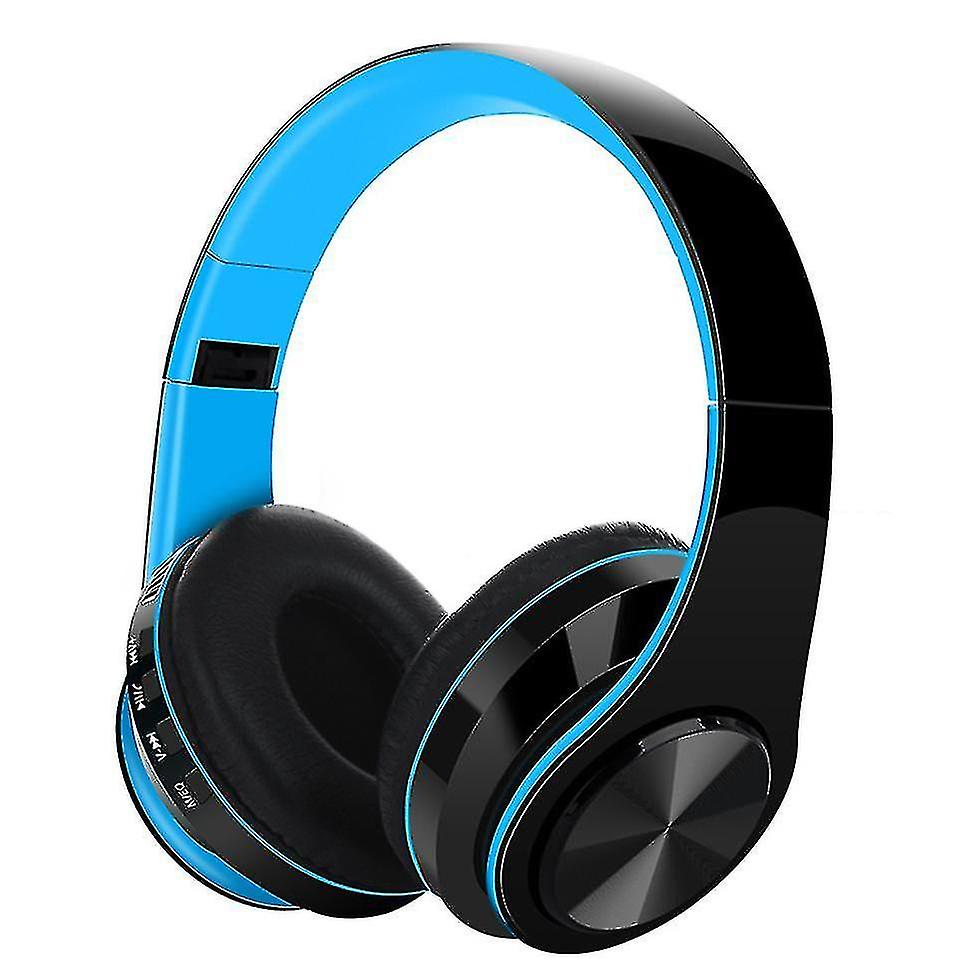Foldable Headset Wireless Bluetooth Headset With Micblue
