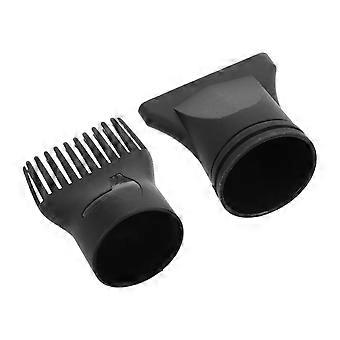 2 stks Salon Haardroger Nozzle Attachment Universele Styling Hair Nozzle Met Plat En Kam Ontwerp Plastic Eenvoudige Installatie Geschikt Voor Kappers