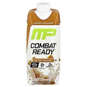 MusclePharm Combat Ready™ Proteinshake, Gesalzenes Karamell, 500 ml, 4er-Pack