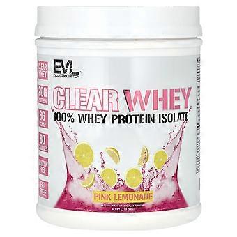 EVLution Nutrition, Clear Whey, 100% Whey Protein Isolate, Pink Lemonade, 1.1 lb (500 g)