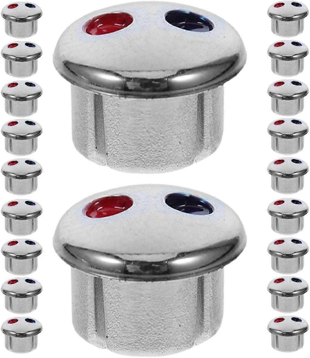 20-Piece Universal Faucet Knobs, Hot and Cold Caps with Temperature In