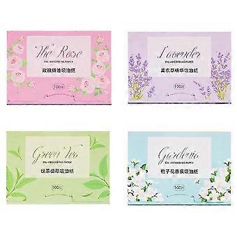 4 Stück ölabsorbierendes Papier für das Gesicht, geeignet zur Hautpflege oder Make-up-Reinigung und -Entfernung von überschüssigem Öl, tragbar, JG