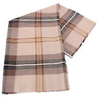 Locharron of Scotland Alba Saskatchewan Weathered Fine Merino Scarf - Beige/Grey