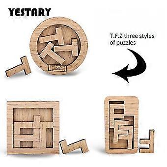 3d Wooden Puzzle Jigsaw Puzzle Toys Brain Teaser Toys Board Games Brain Iq High Difficulty Toys For Adults Children Gift