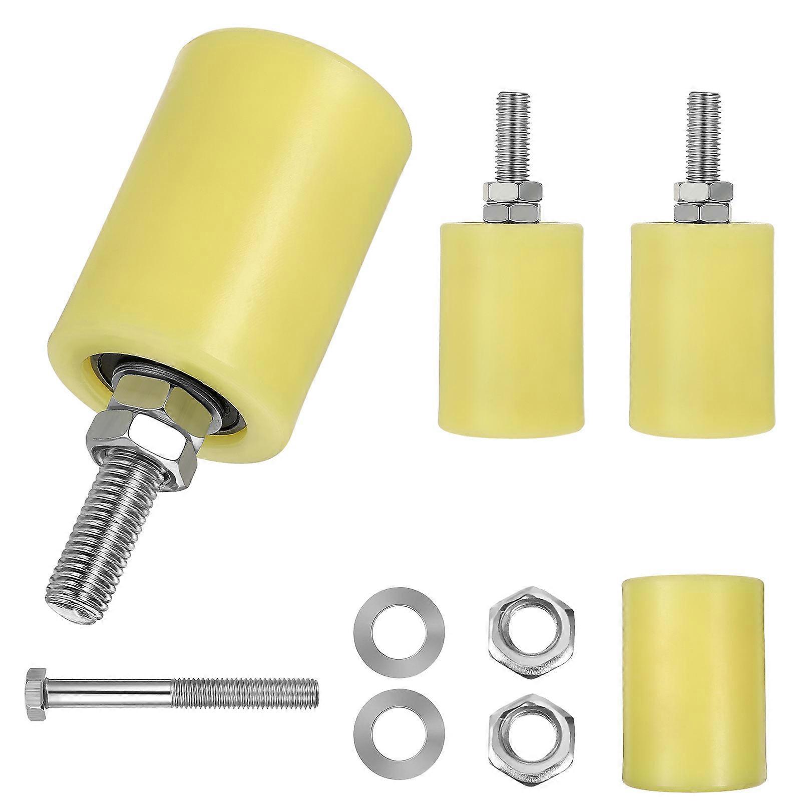 4pcs Sliding Gate Guide Rollers Heavy Duty Rail Gate Rollers NylonGate Support Guide Rollers