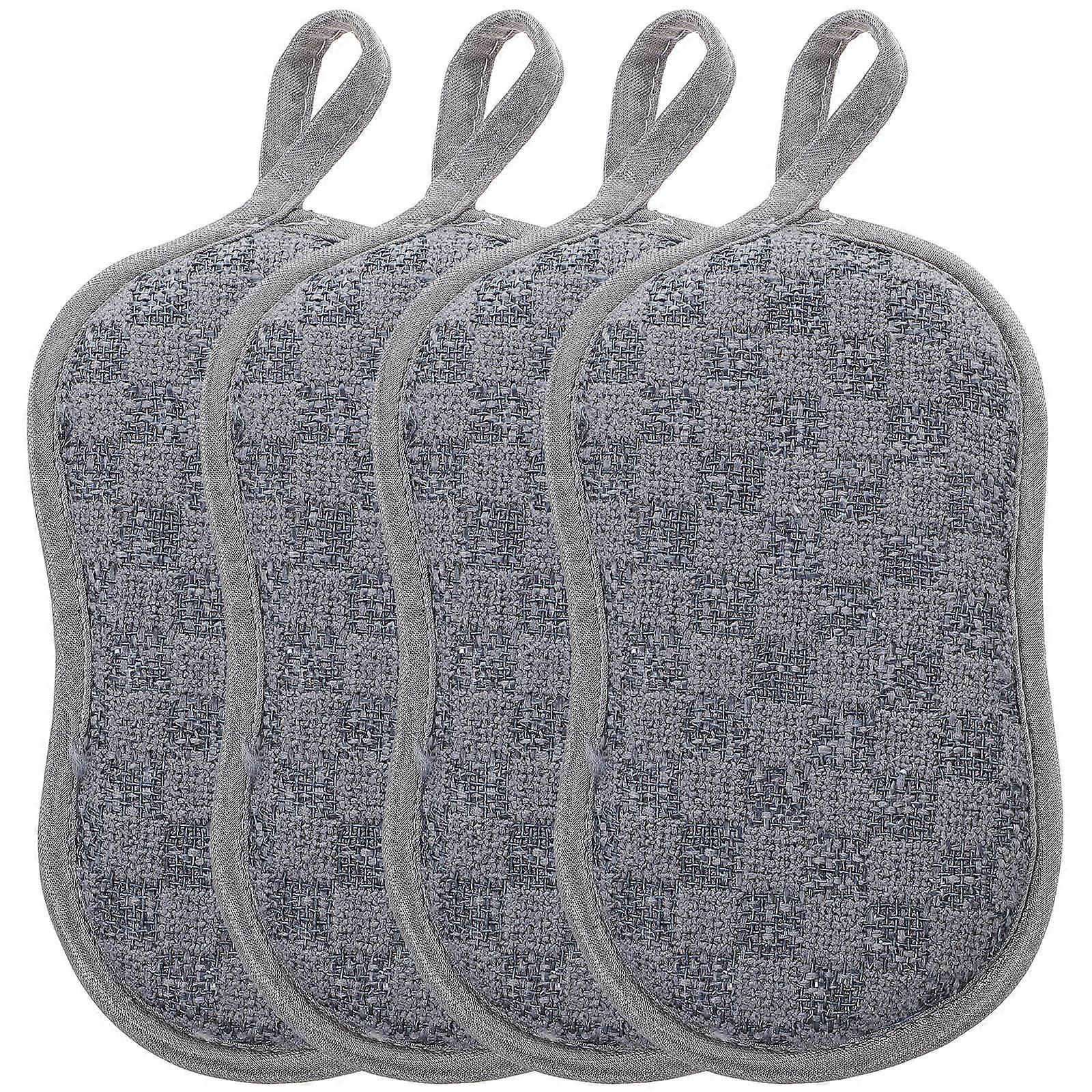 Cleaning Sponge Pad Durable Kitchen Scrubbing Tool for Dishwashing 1Set Set