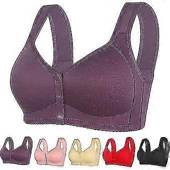 Daisy Bra Front Closure, Women's Daisy Bra, Front Snaps Button Bras No Underwire Push Up High Support Sports Push Up Bra
