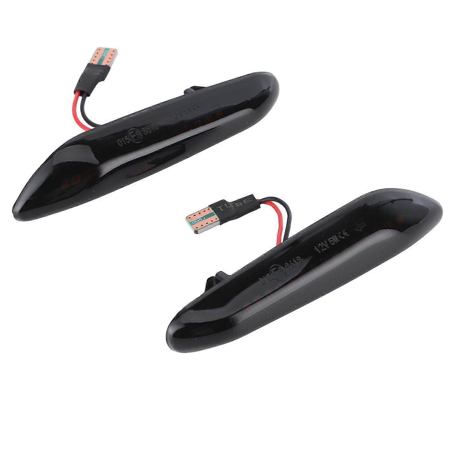 Fender blinklys 3000K Amber LED sidemarkør røget linse passer til E60 E61 E90 E91 E81 E82 E88 E46 X3 X1