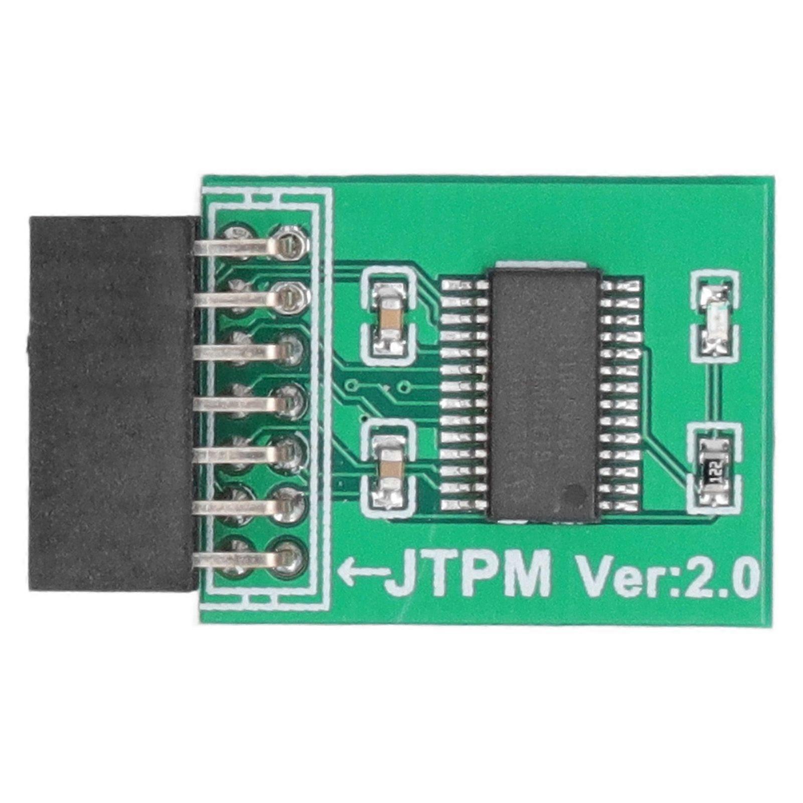 TPM 2.0 Module Strong Encryption 14 Pin LPC Interface TPM Module Board for Win11 Green
