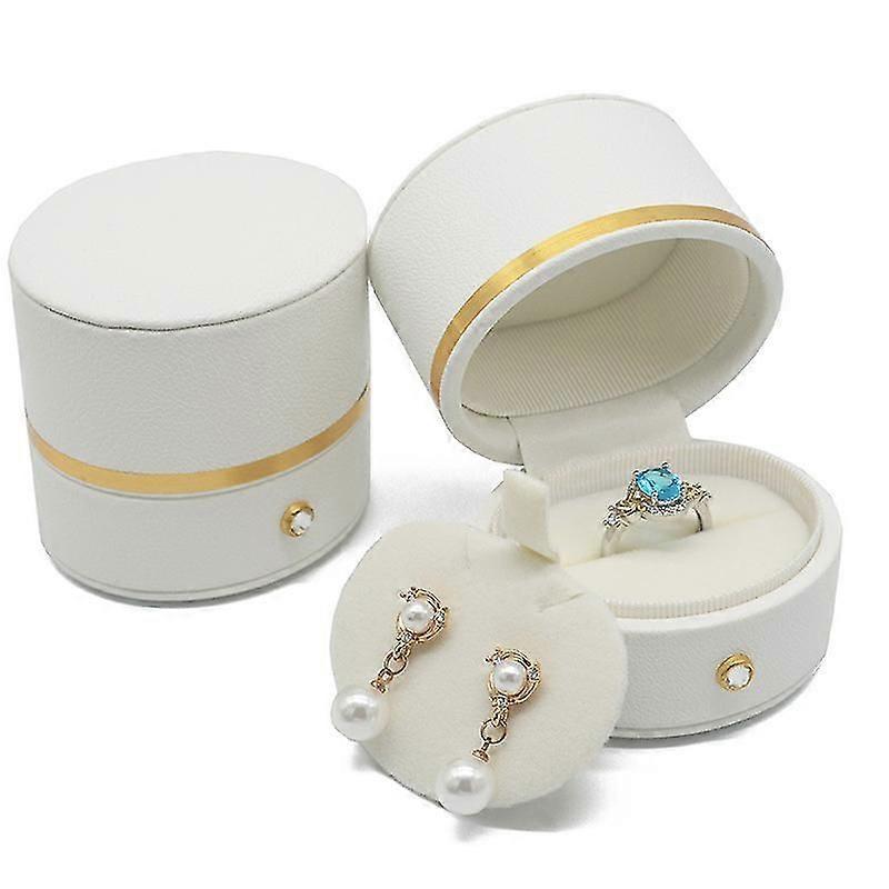 Leather Ring Box Engagement Proposal Wedding