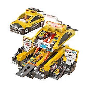 Auto LKW Spielzeug Set für Kinder Carrier Truck Spielzeug für Alter 3-5 Kinder Jungen Mädchen Polizeiauto