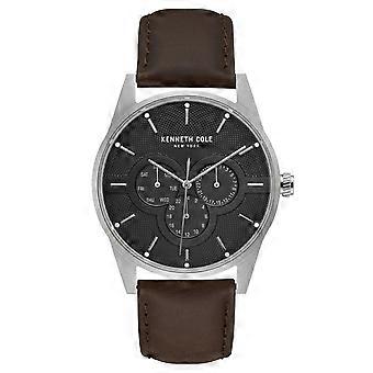 Kenneth Cole New York men's wrist watch analog quartz leather KC15205001