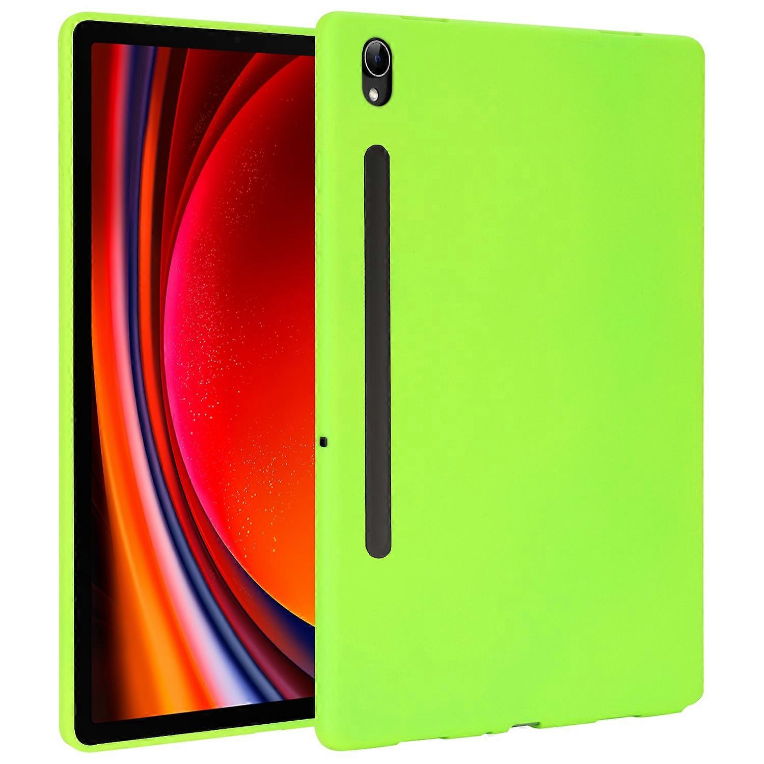 For Samsung Galaxy Tab S10 FE / S9 / S9 FE / S8 TPU Silicone Case Tablet Case Ultra Thin Cover Light Green