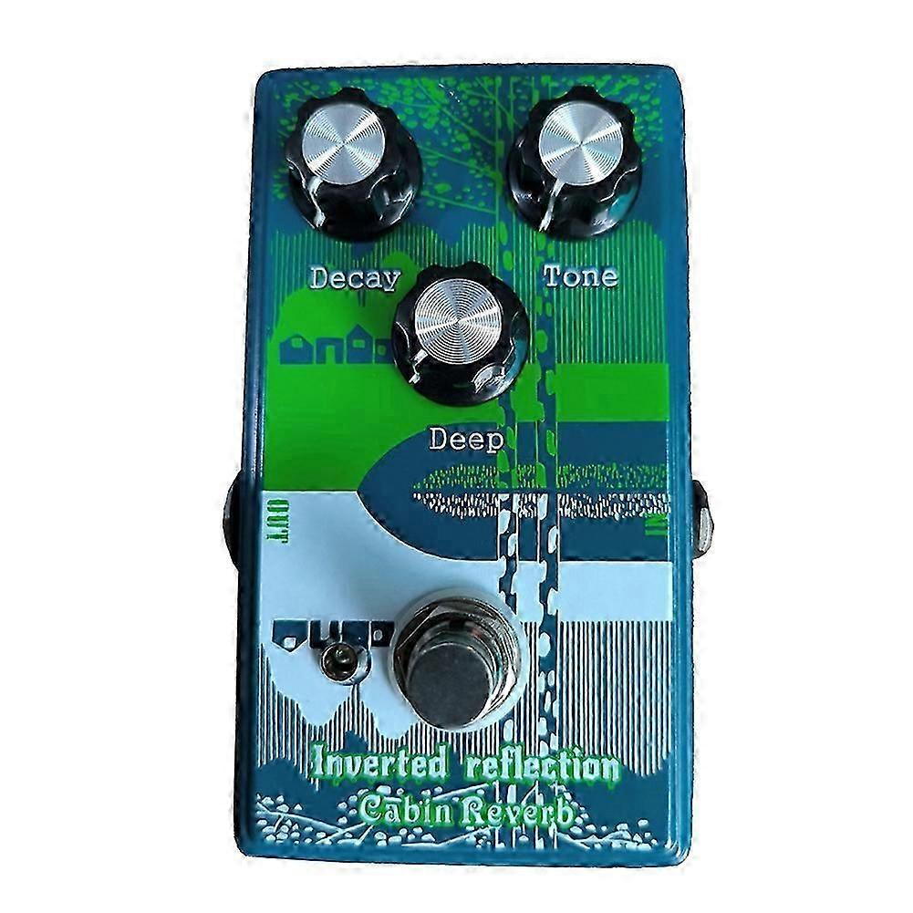 Ginean Guitar Reverb Effects Inverted Reflection Cabin Reverb Effect Pedal compatible for Electric Guitar Bass