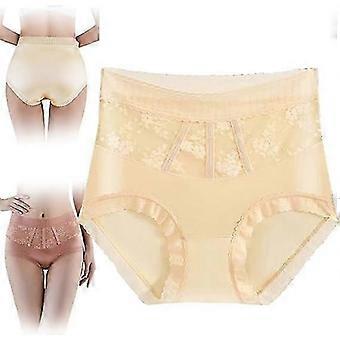 Sexy Tummy Control Hip Lifting Seamless Ice Silk Panties, High Waist Ice Silk Seamless Shaping Briefs Shaping Panties