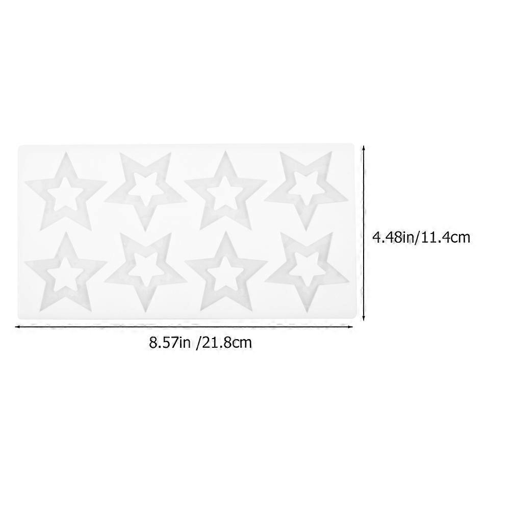 Star Shaped Mold for Candy Making Using White Silicone