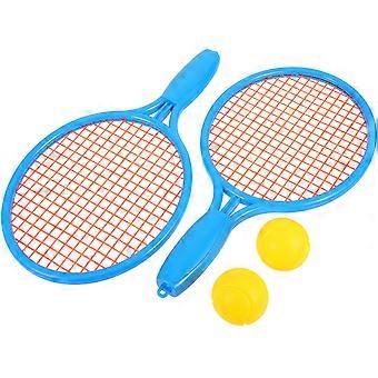 1 Set Kids Tennis Racket Plastic Tennis Racket with Balls for Kid Toddler Outdoor Sports Play