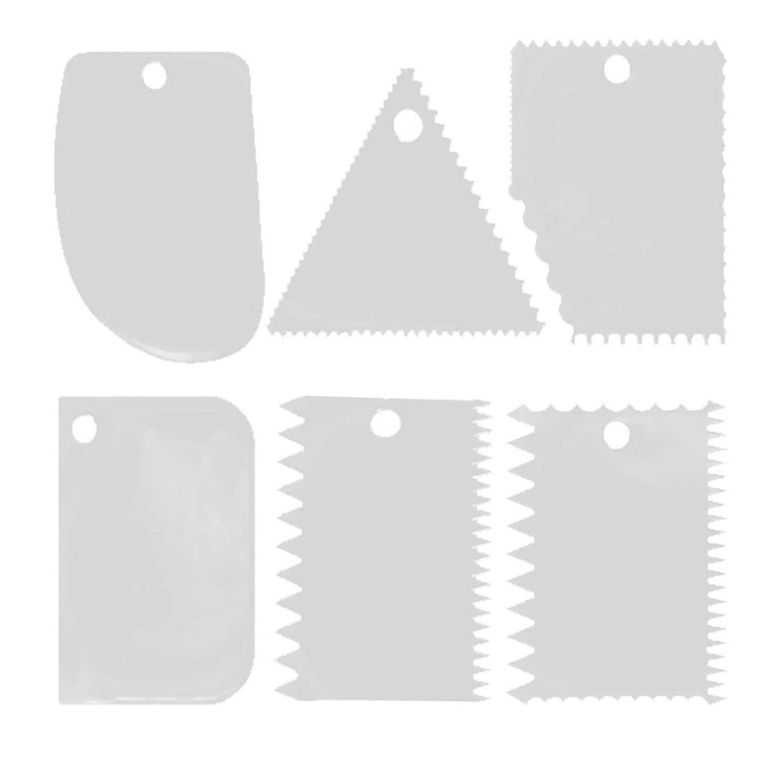Assorted Plastic Scraping Tool Glues Spreader For Professional Grade Mudding Tiling And Creative Modeling  White