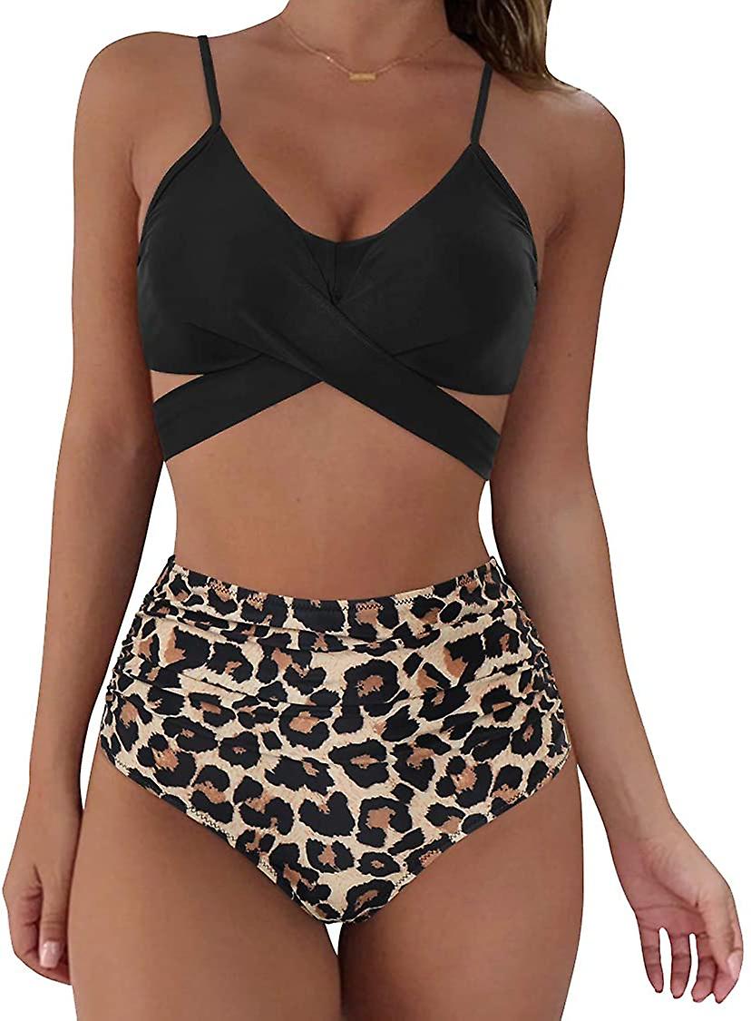 Vrouwen Wrap Bikini Set Push Up High Waisted 2 Delige Badpakken